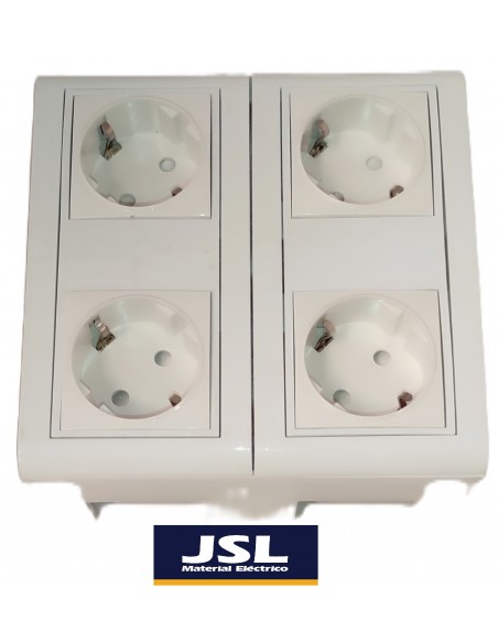 Kit Caja de superficie 4 Schukos