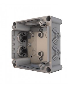 Caja Estanca con Conos 83x83x50mm. Abierta