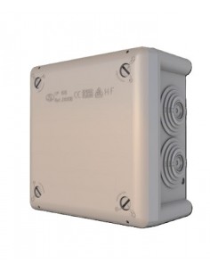 Caja Estanca con Conos 102x102x55mm. Cerrada