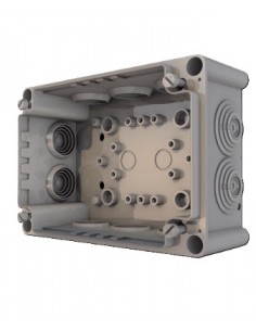 Caja Estanca con conos 102x152x65mm. Abierta