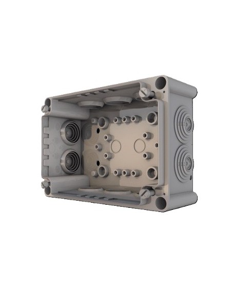 Caja Estanca con conos 152x202x85mm. Abierta