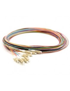 Pigtail Fibra Óptica 2 M LC/UPC OM3 12 Hilos multicolor