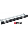 Patch Panel HD ELISO 48-Puertos, Negro, Vacío