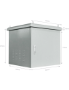 Rack mural 19" IP65 9U Fondo 450 con TEJADILLO