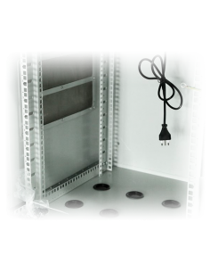 Rack mural 19" IP65 9U Fondo 450 con TEJADILLO. inteior