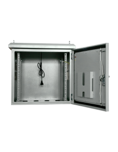 Rack mural 19" IP65 9U Fondo 450 con TEJADILLO abierto