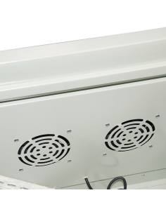 Rack mural 19" IP65 9U Fondo 450 con TEJADILLO. ventilacion