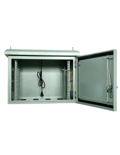 Rack mural 19" IP65 12U Fondo 450 con TEJADILLO abierto