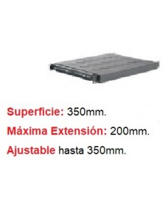 Bandeja Telescópica 1U para Rack suelo. Fijación 4 puntos