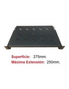 Bandeja Telescópica 19" 1U Fijación Frontal