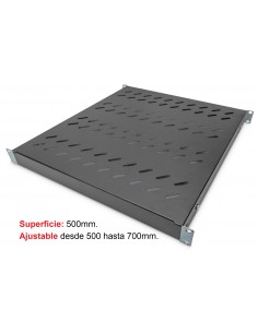 Bandeja Fijación a 4 Perfiles 1U 19" 222.0115.4PSA80