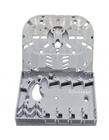 Caja FTTH superficie para 4 adaptadores SC Simplex ó LC Duplex