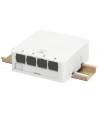 Caja FTTH para carril DIN para 4 tomas SC SIMPLEX
