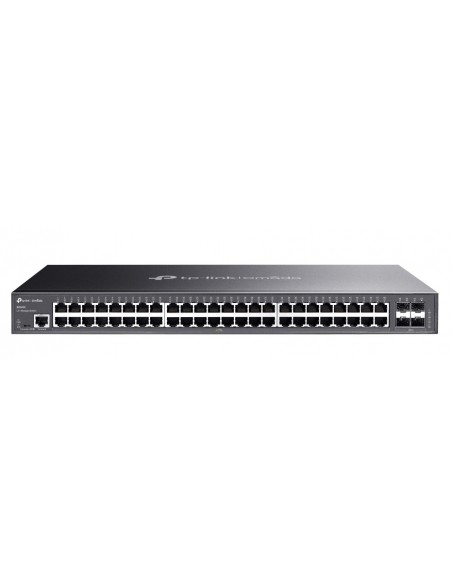 Switch 19” 48 puertos Gigabit Cobre + 4 slot SFP Gestionable. Frontal