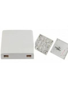 Caja FTTH con 2 salidas SC simplex. Abierta