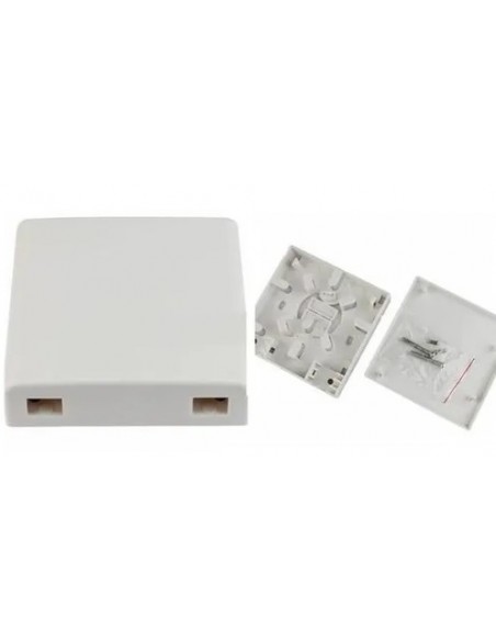 Caja FTTH con 2 salidas SC simplex. Abierta
