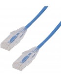 Latiguillo SLIM RJ45 Cat6A UTP 0.15 m Azul