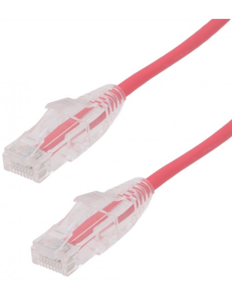 Latiguillo SLIM RJ45 Cat6A UTP 0.15 m Rojo
