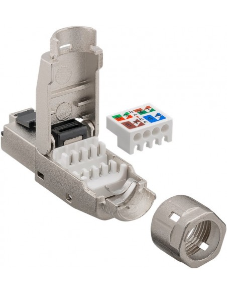 Conector RJ45 macho CAT8.1 Blindado Sin Herramientas