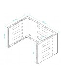 Bastidor mural 19" 6U/4U Negro TECNICO