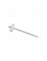 Brida Nylon 200x2.5MM Con Bandera Blanca (Bolsa 100Uds)
