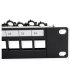 Patchpanel 19" 1U 24 Huecos KEYSTONE Apantallado con Bandeja y Fijació