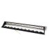 Patchpanel 19" 1U 24 Huecos KEYSTONE Apantallado con Bandeja y Fijació