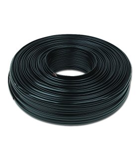 Cable plano telefónico 2 hilos (bobina 100mts) Negro