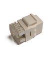 Conector RJ45 Hembra CAT6 180º Blanco Keystone