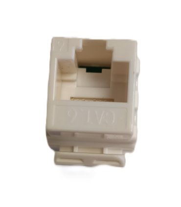 Conector hembra RJ45 CAT6 UTP para panel - Ángulo 180