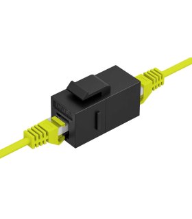 Conector doble hembra CAT6 UTP para paneles parcheo
