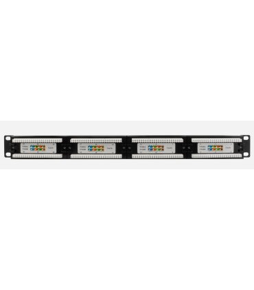Patch panel 1U 24 puertos RJ45 Cat.5E UTP
