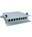 Caja fibra óptica metálica 8 conectores SC Simplex