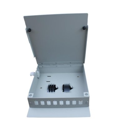 Caja fibra óptica metálica 8 conectores SC Simplex