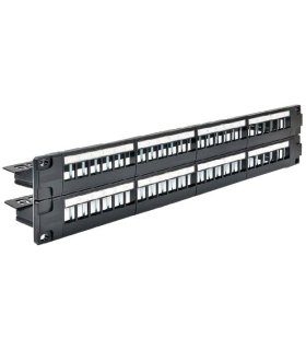 Patchpanel 19" 2U 48 Huecos KEYSTONE Apantallado con Bandeja