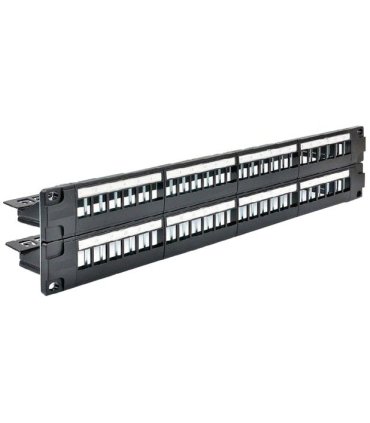 Patchpanel 19" 2U 48 Huecos KEYSTONE Apantallado con Bandeja