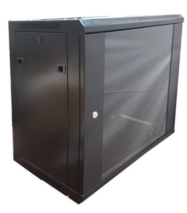 Rack mural 19" 18U F600. Puerta Cristal